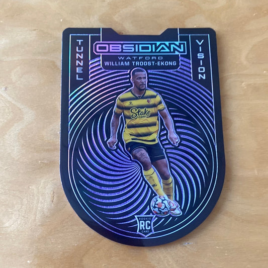 Panini Obsidian Tunnel Vision Purple Dye-Cut RC William Troost-Ekong #6 17/60