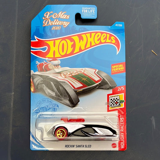 HotWheels Holiday Racers Rockin Santa Sled