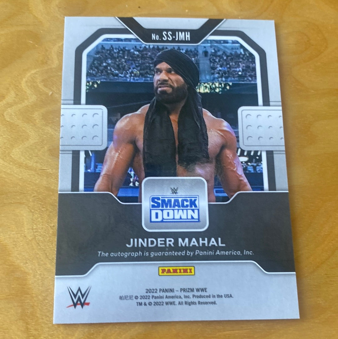 Panini Prizm WWE Smackdown Sensational Signatures Auto Jinder Mahal #SS-JMH