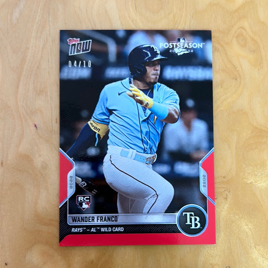 Topps Now red parallel rookie Wander Franco 4/10 #PS-81