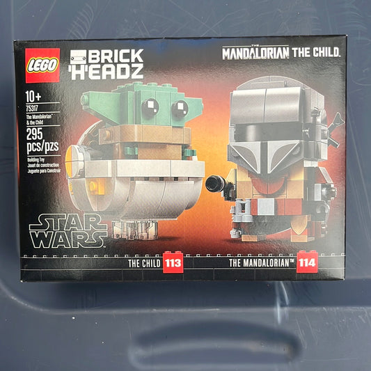 Lego Brick Headz StarWars The Mandalorian & The Child Set