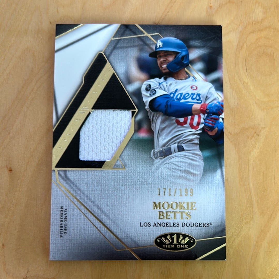 Topps Tier One Relic Patch Mookie Betts 171/199 #T1R1-MBS