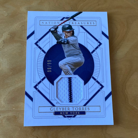 Panini National Treasures Jersey Patch Gleyber Torres 80/99 #80