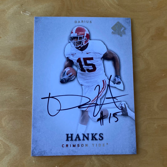 Upper Deck Auto Darius Hanks #8