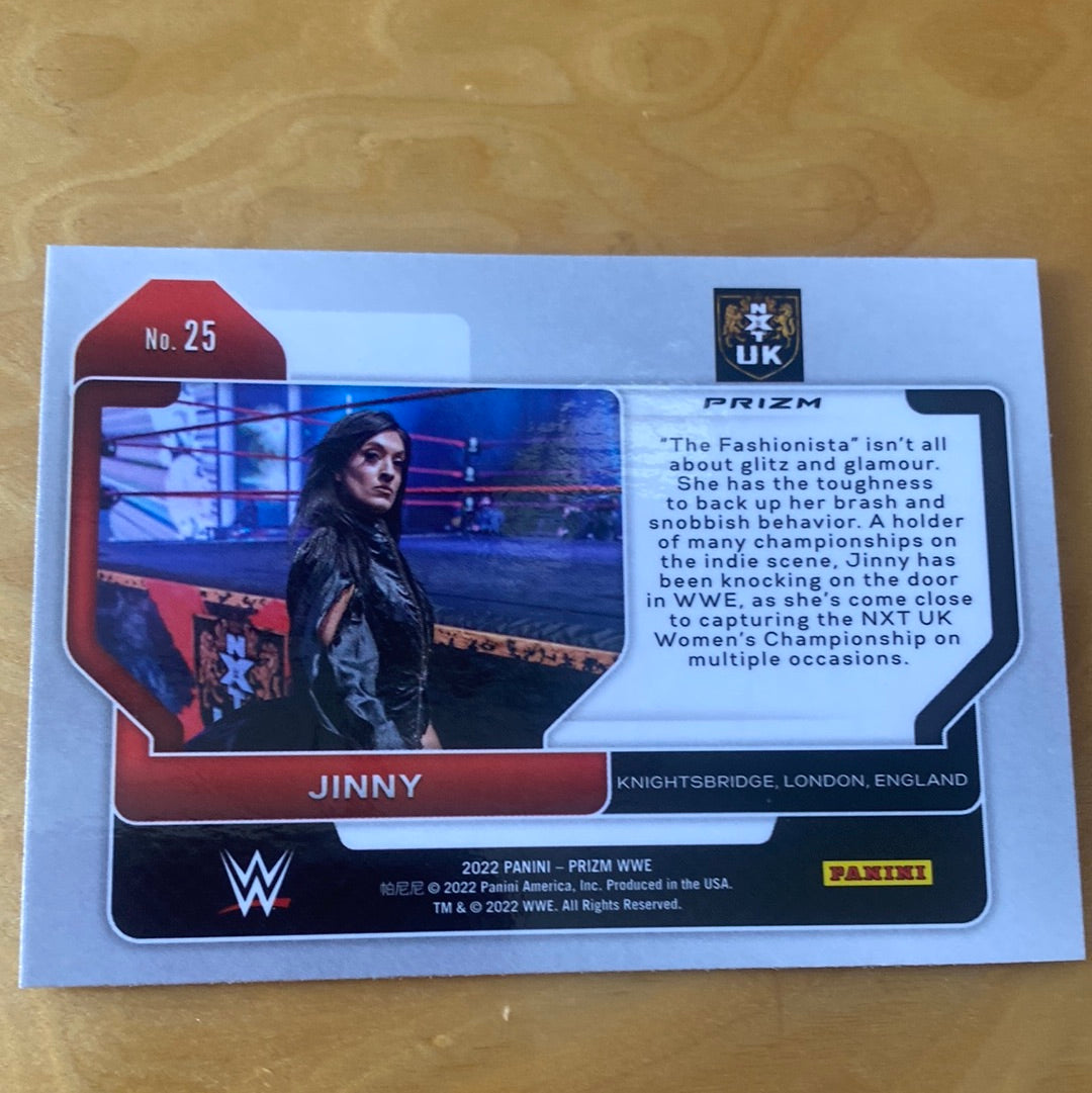 Panini Prizm WWE Cracked Ice RC Jinny #25