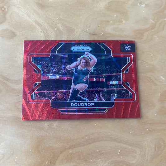 Panini Prizm WWE Raw Red Parallel Doudrop #41