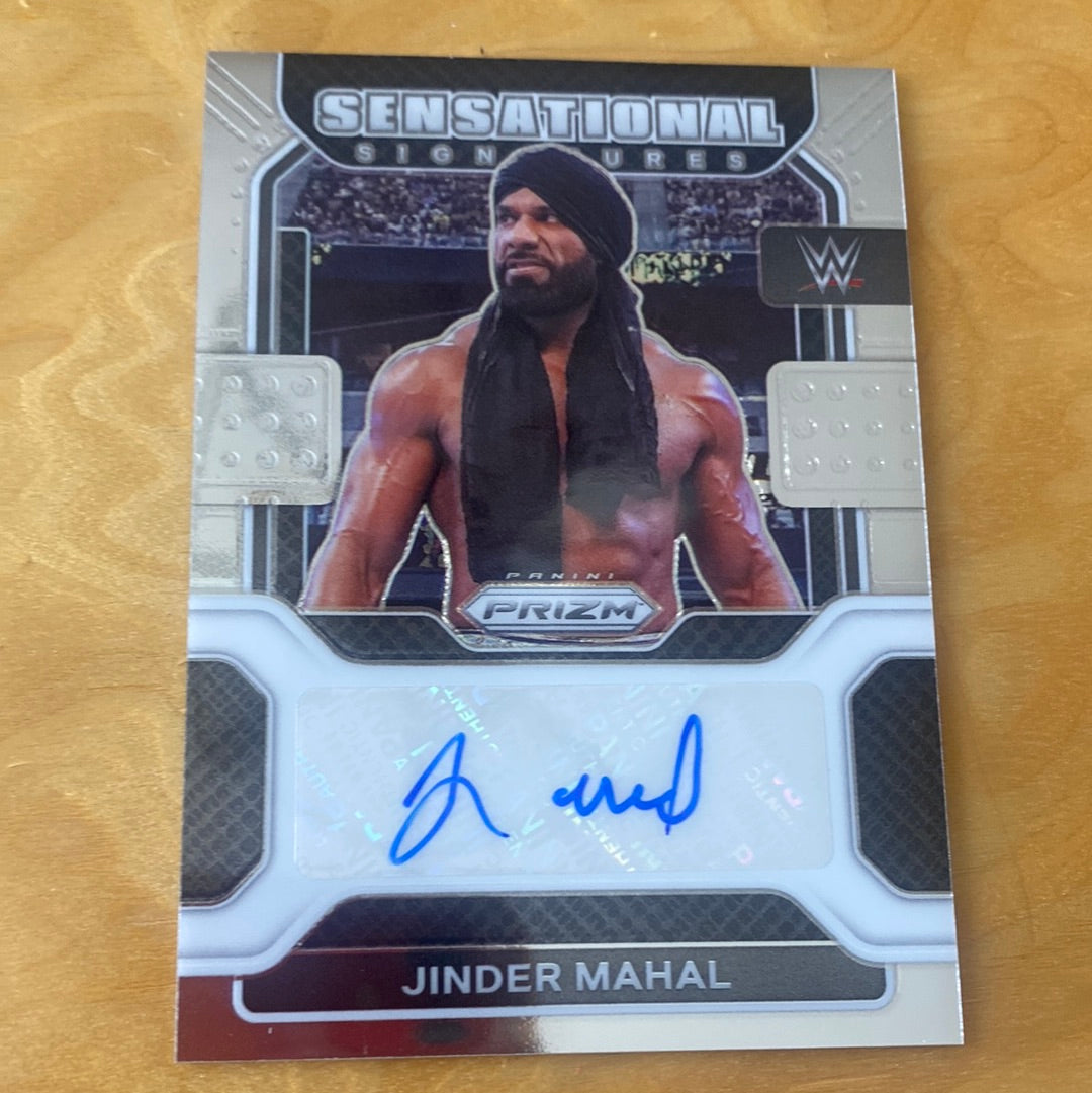 Panini Prizm WWE Smackdown Sensational Signatures Auto Jinder Mahal #SS-JMH