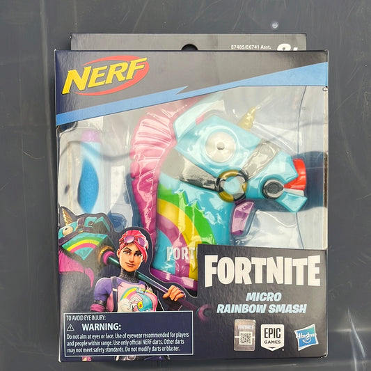 Nerf Fortnite Micro Rainbow Smash Nerf Gun